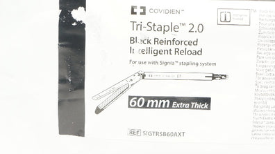 Covidien SIGTRSB60AXT Tri-Staple 2.0 Black Reinforced Intelligent Reload 60mm(x)